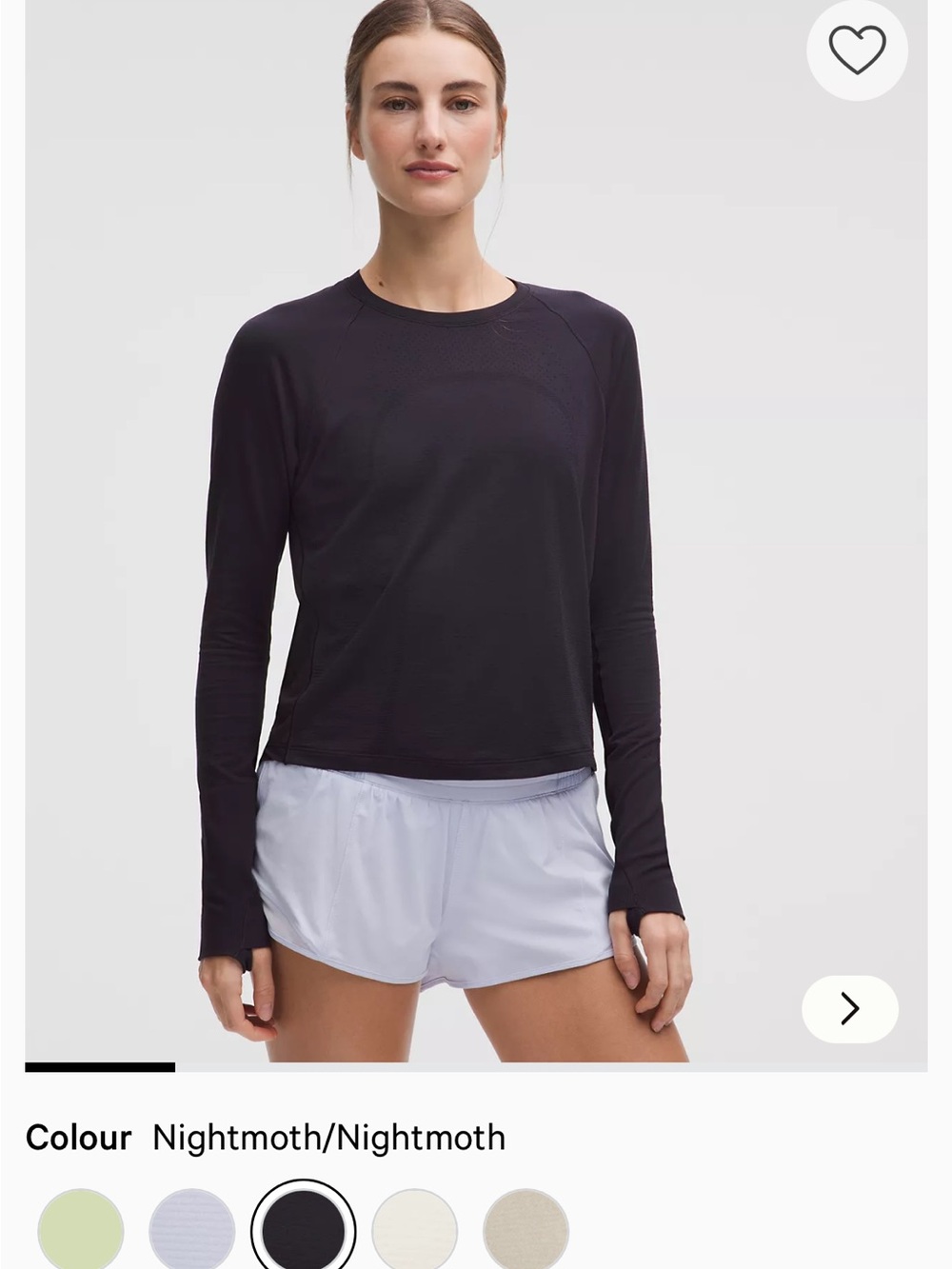Lululemon Swiftly Mesh Back Long Sleeve Shirt